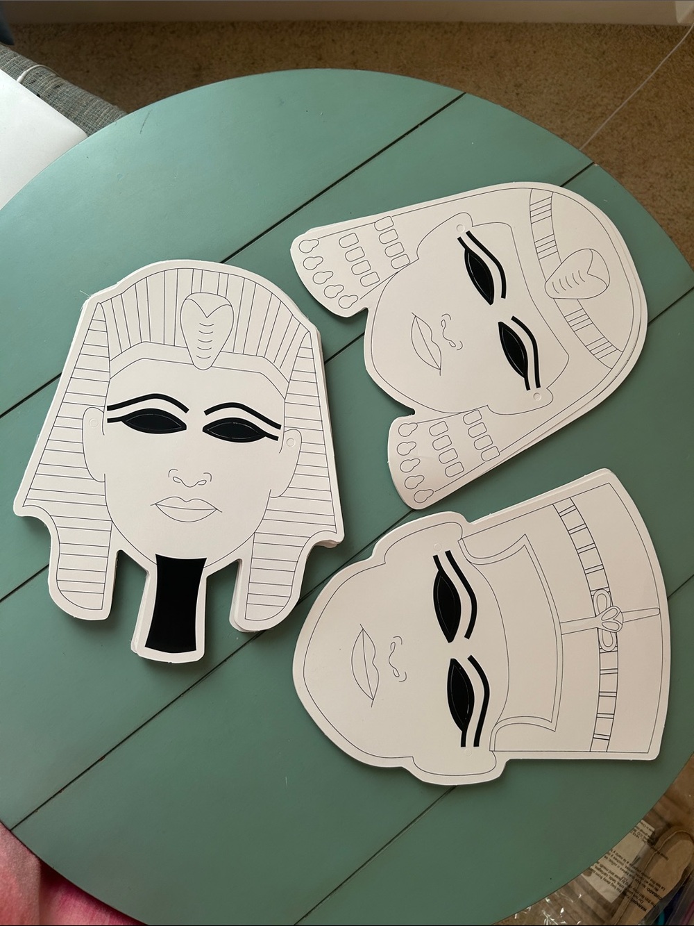 72 Egyptian Masks 3 designs - Ancient Egypt Craft